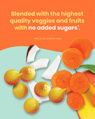 Amara Smoothie Melts resealable bags variant demonstrates on-the-go healthy snack.