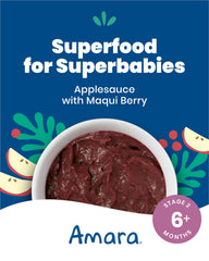 Amara Stage 2 applesauce maqui berry serving dish ready-to-serve