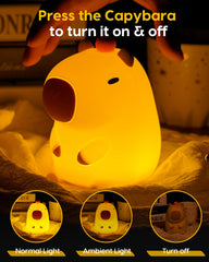 Amaredom Capybara Night Light dimmable warm light for a calm bedtime