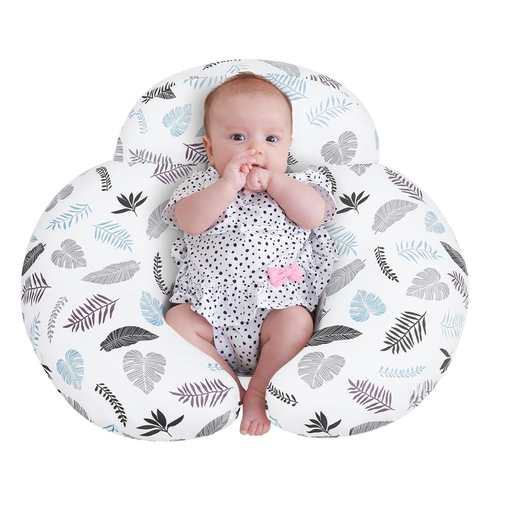 AMASKY breastfeeding pillow provides ergonomic lifting for comfortable nursing.