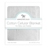 Amazing Baby cellular blanket knit closeup showing breathable cotton texture for gentle warmth.