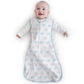 Amazing Baby Cotton Sleeping Sack top-zip; easy dressing and quick diaper changes.