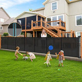 AMAZKRUS 200 inch retractable gate assembly for wide doorways and open spaces.