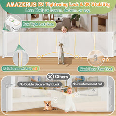 AMAZKRUS installation brackets shown for secure wall mounting stability.