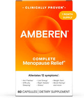 Amberen Balance bottle being poured for daily symptom support.