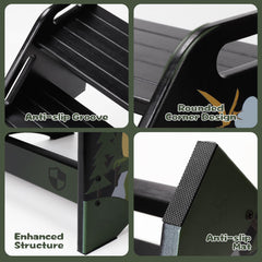 AMBIRD step stool in bathroom setting supports potty training routines