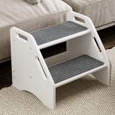 AMBIRD wooden step stool with removable mats for safer toddler access at home