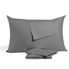 Ambition Home Youth Pillowcase in dark grey with zipper closure ensures a secure fit.