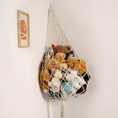 Amdermi novel stuffed-animal hammock XXL in cream for plush storage