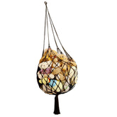 Amdermi stuffed animal hammock in a corner saves space and organizes plush toys.