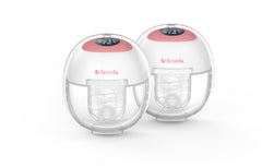 Ameda GLO wearable pump on the go for hands-free pumping.