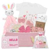 Amgkonp baby girl gift basket, empty presentation perfect for gifting.