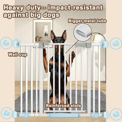 Amibud gate placed at stairs and doorway for safety.
