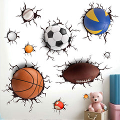 Amimagen baby room basketball wall art adds a playful focal point