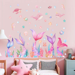 Amimagen Coral formations wall decal adds soothing undersea ambiance.