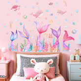 Amimagen Mermaid Tail wall sticker with easy peel-and-stick application.