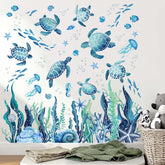 Amimagen Ocean Sea Turtle Wall Stickers brighten nurseries with playful marine imagery