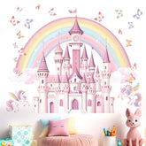 Amimagen Rainbow Castle wall stickers brighten a kids' room with vivid, durable color.