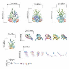 Amimagen seahorse wall stickers invite gentle decor and imaginative play for infants.