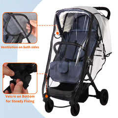 Two waterproof zippers allow easy front access without removing cover.