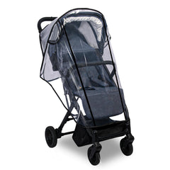 Amorbase universal stroller rain cover front view protects your child in all weather.