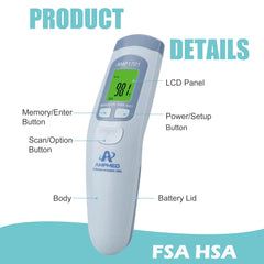 Amplim AmpMed non-contact technology enables hygienic temperature checks from a distance.