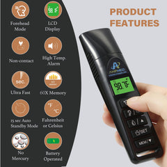 Amplim touchless mode for hygienic temperature scans
