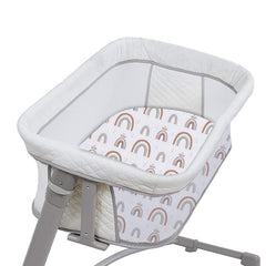 AMROSE tiara print bassinet sheet for gentle skin-friendly comfort.