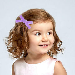 AMYDECOR alligator clip secure hair clip, purple velvet bow, lasting wear.