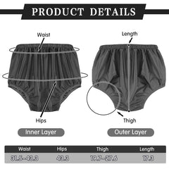Amyhill 5pcs leakproof underwear pack side view for comfortable all-day fit