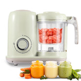 AMZBABYCHEF 4-in-1 baby food maker in setup stage for home use, compact and versatile.