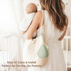 Andy Bear silicone pacifier case is dishwasher safe for effortless cleanup after meals.