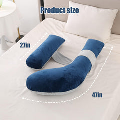 Anfrandce back and leg support with the maternity pillow