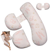 Anfrandce pregnancy pillow full-body arc supports back and hips for restful sleep