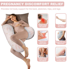 Anfrandce pillow demonstrates side-sleep position with full-body comfort