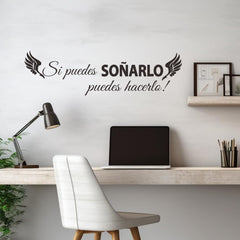 ANFRJJI Dream Big wall decal with wings for kids rooms, boosting imagination