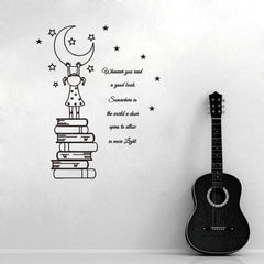 ANFRJJI Premium vinyl wall decal that adheres well to various surfaces.