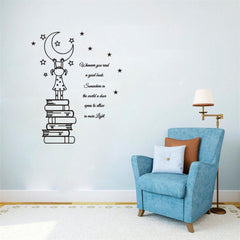 ANFRJJI Kids room reading corner wall art enhances study ambiance.