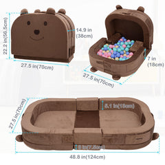 ANGELBECKE foldable-travel-bed with carry-handles for easy transport.