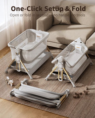 ANGELBLISS baby bassinet incline feature supports comfortable feeding