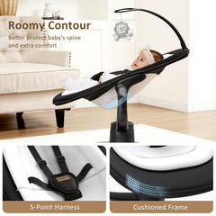 Angelbliss quiet motor ensures peaceful nursery time and calm evenings.