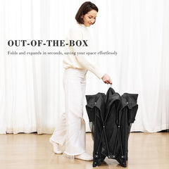ANGELBLISS 360-degree mesh walls allow clear supervision and airflow.