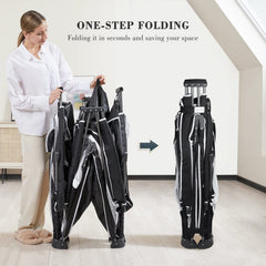 ANGELBLISS travel-ready playpen packs into a compact carry bag