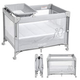 ANGELBLISS bassinet bedside crib setup for easy nighttime checks.