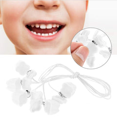 ANGGREK Milk Tooth Saver Necklaces five-color set for playful tooth storage.