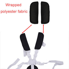 Anglepingping car seat strap pad for easy installation with slide-on design