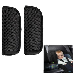 Anglepingping two-pack car seat strap covers provide breathable comfort on rides