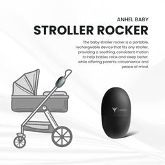 ANHEL rocker five-speed levels allow tailored motion for calm, settled naps.