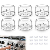 Animmenul 6-pack stove knob safety covers for childproofing and easy monitoring
