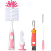 Anivona 3-in-1 bottle brush with soft nylon bristles for safe bottle cleaning